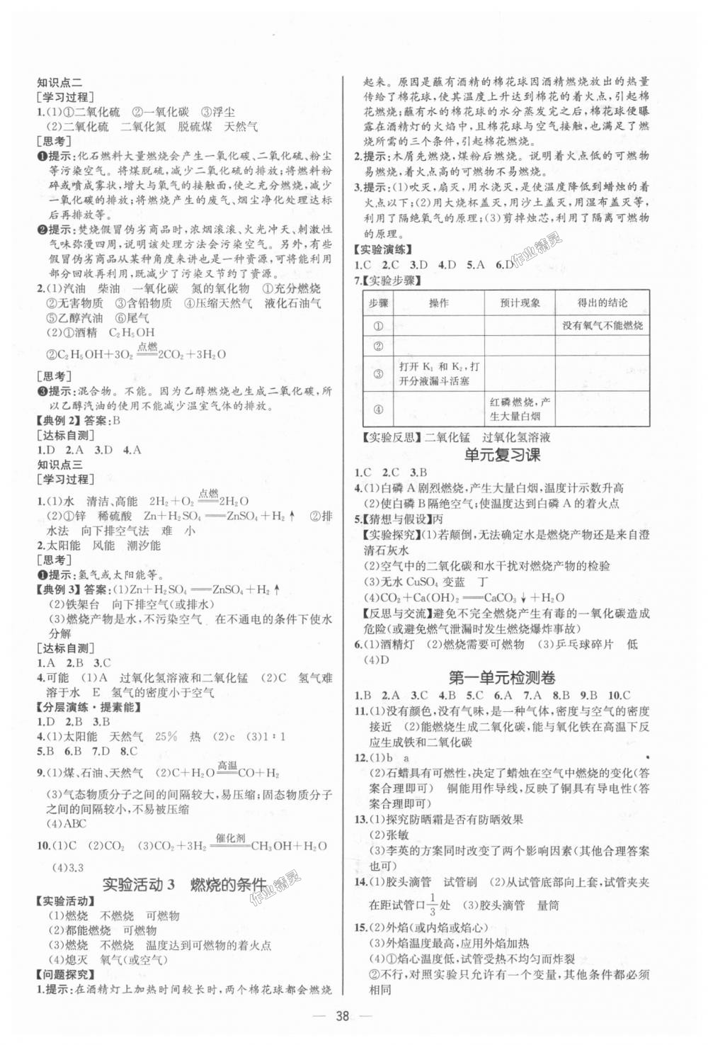 2018年同步學(xué)歷案課時(shí)練九年級(jí)化學(xué)上冊人教版河北專版 第20頁