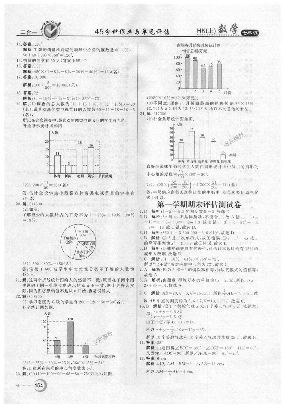 2018年紅對(duì)勾45分鐘作業(yè)與單元評(píng)估七年級(jí)數(shù)學(xué)上冊(cè)滬科版 第34頁(yè)