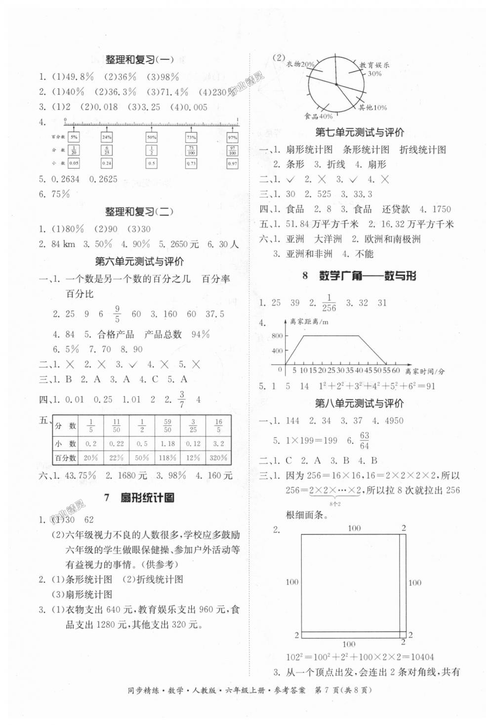 2018年同步精練六年級數學上冊人教版 第7頁