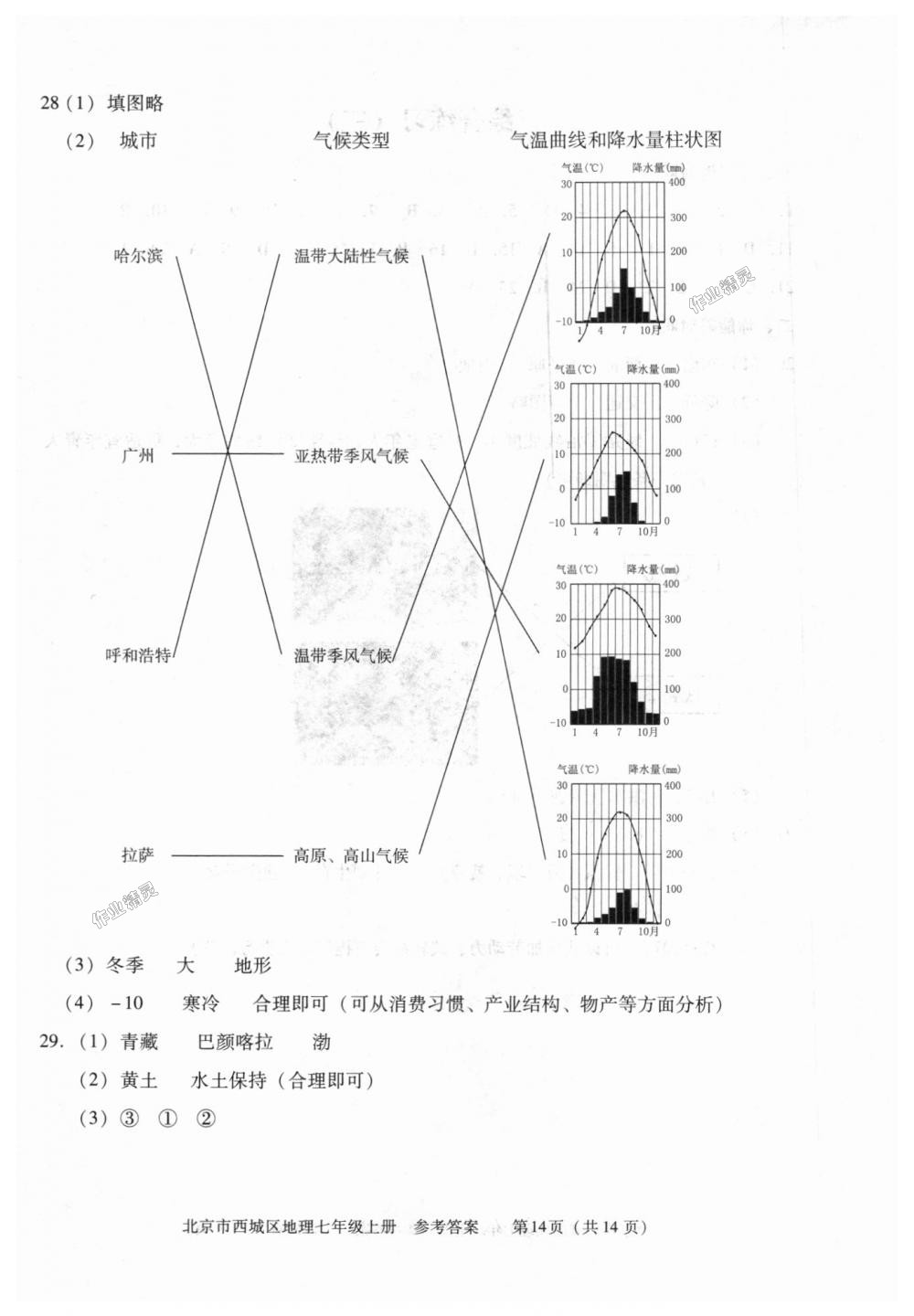 2018年學(xué)習(xí)探究診斷七年級地理上冊人教版 第14頁