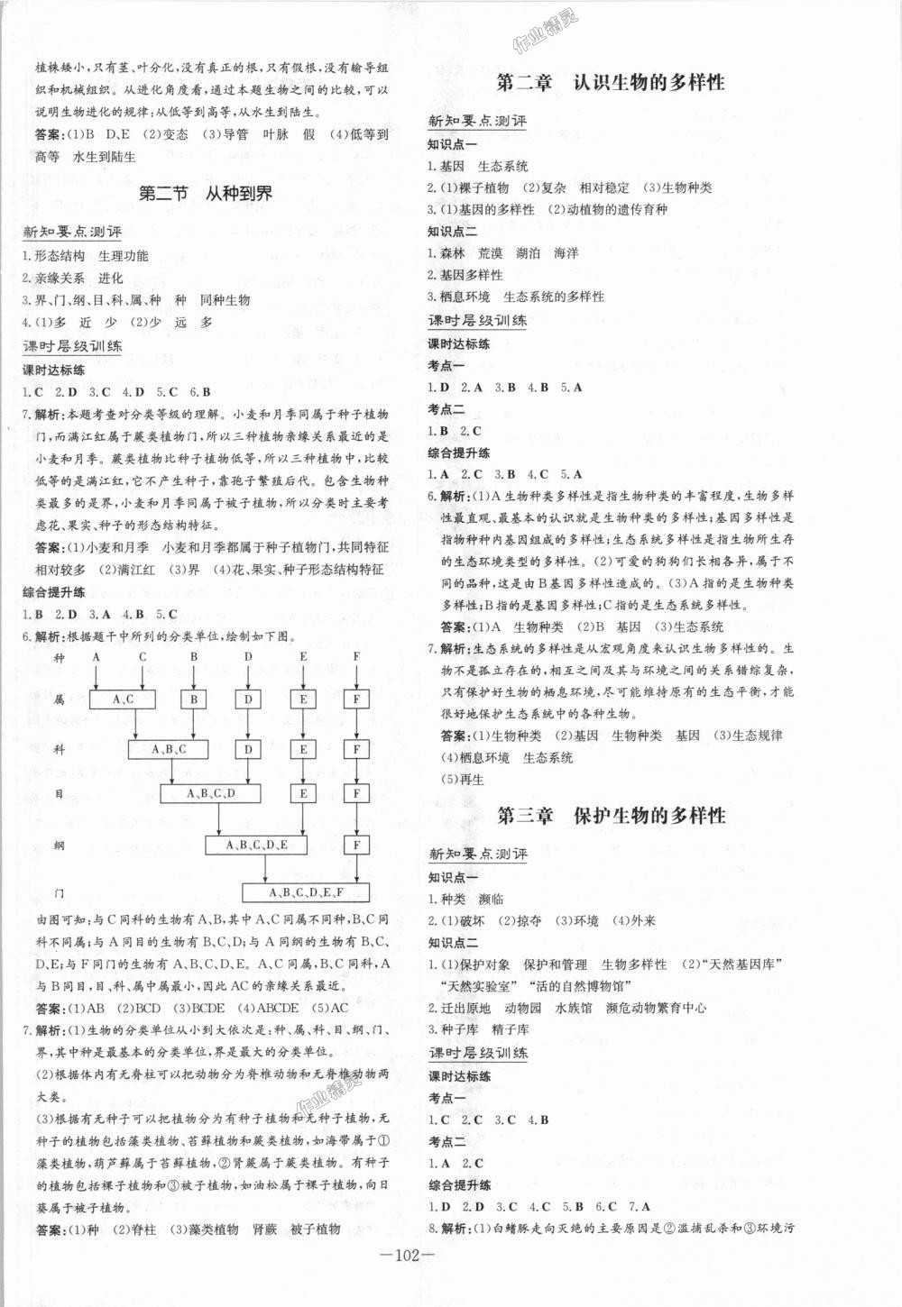 2018年練案課時(shí)作業(yè)本八年級(jí)生物上冊(cè)人教版 第10頁