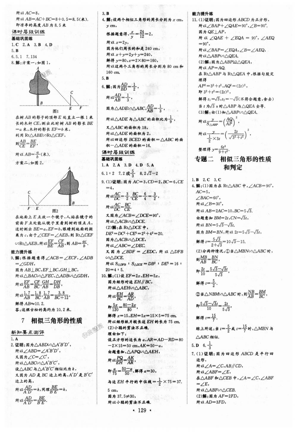 2018年練案課時作業(yè)本九年級數(shù)學上冊北師大版 第13頁