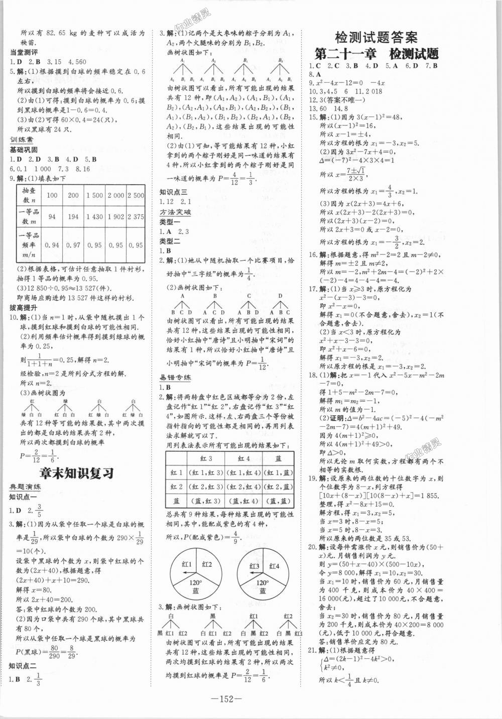 2018年初中同步学习导与练导学探究案九年级数学上册人教版 第20页