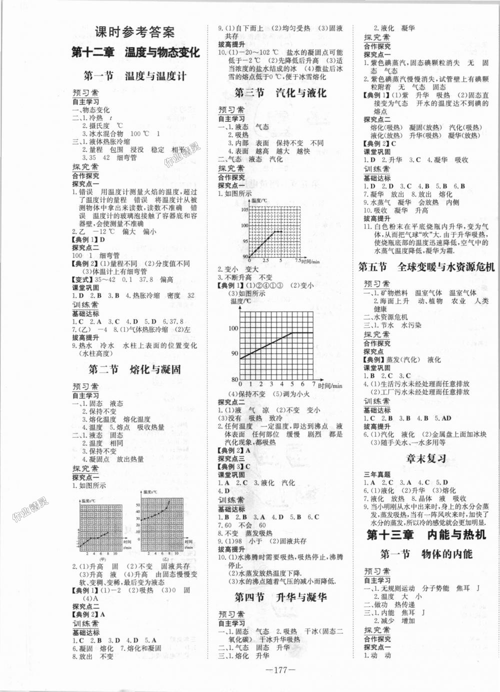 2018年初中同步學習導與練導學探究案九年級物理全一冊滬科版 第1頁