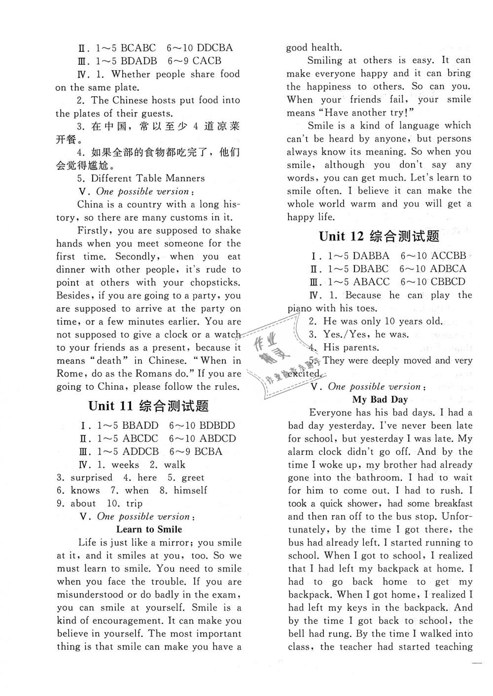 2018年同步轻松练习九年级英语全一册人教版 第23页