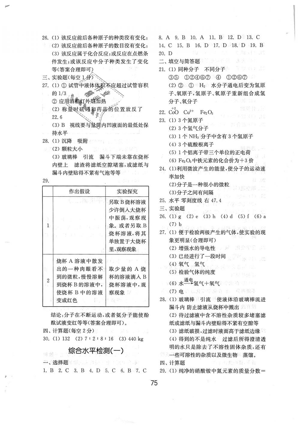 2018年初中基础训练八年级化学上册鲁教版五四制山东教育出版社 第11页