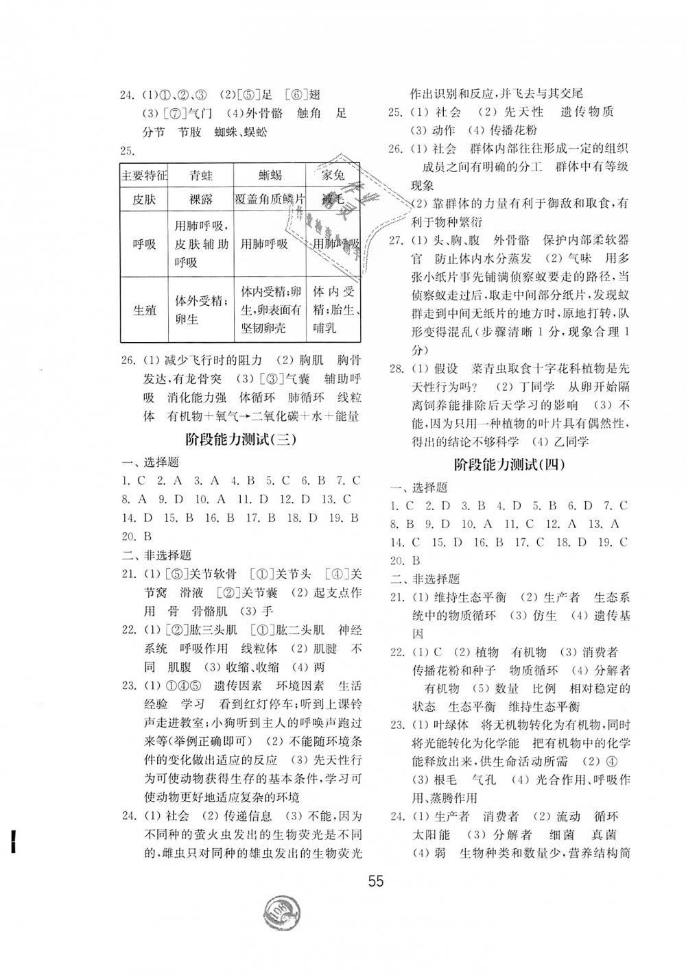 2018年初中基礎(chǔ)訓(xùn)練八年級生物學(xué)上冊魯教版五四制山東教育出版社 第7頁