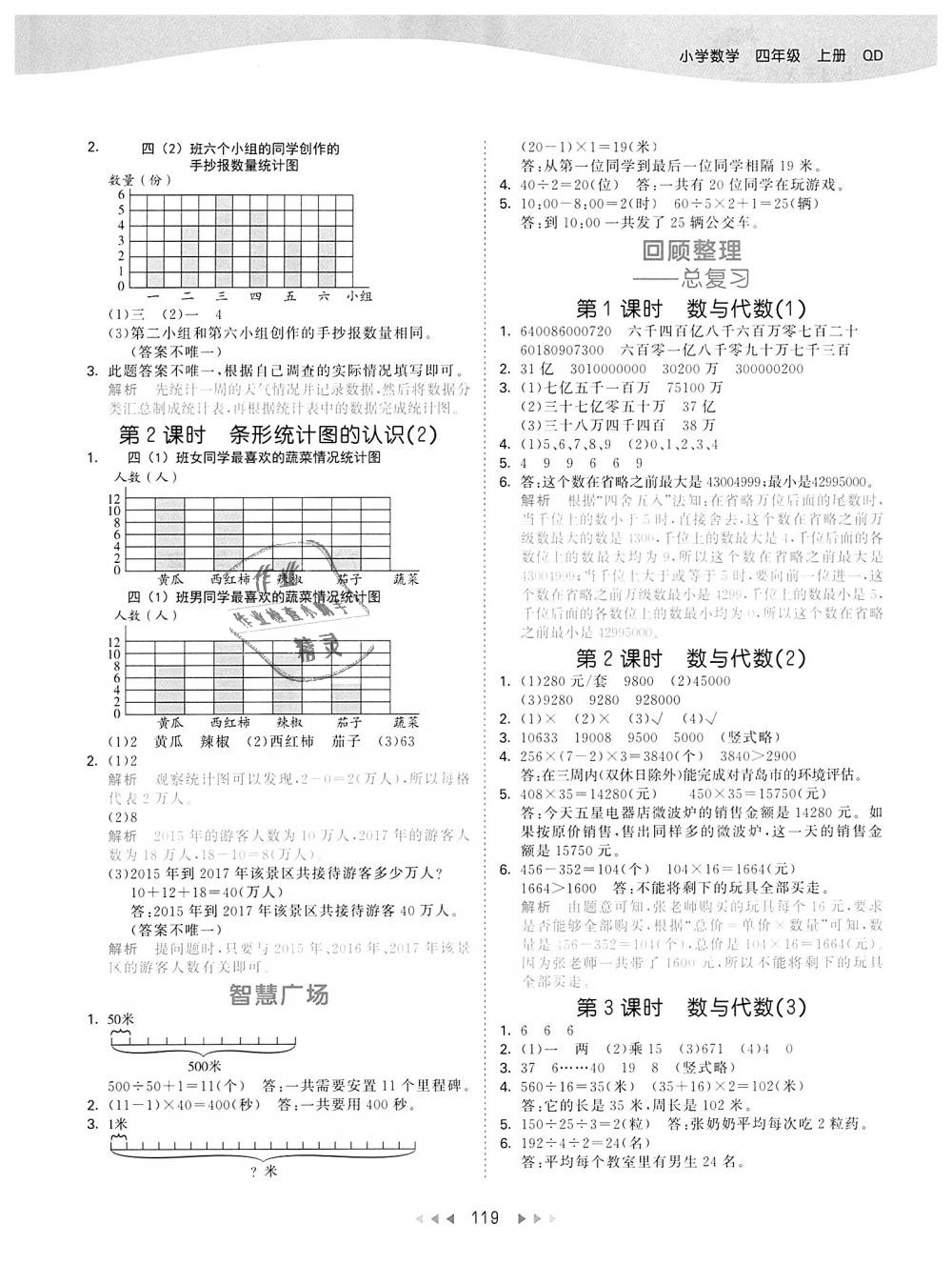 2018年53天天練小學(xué)數(shù)學(xué)四年級(jí)上冊青島版 第11頁