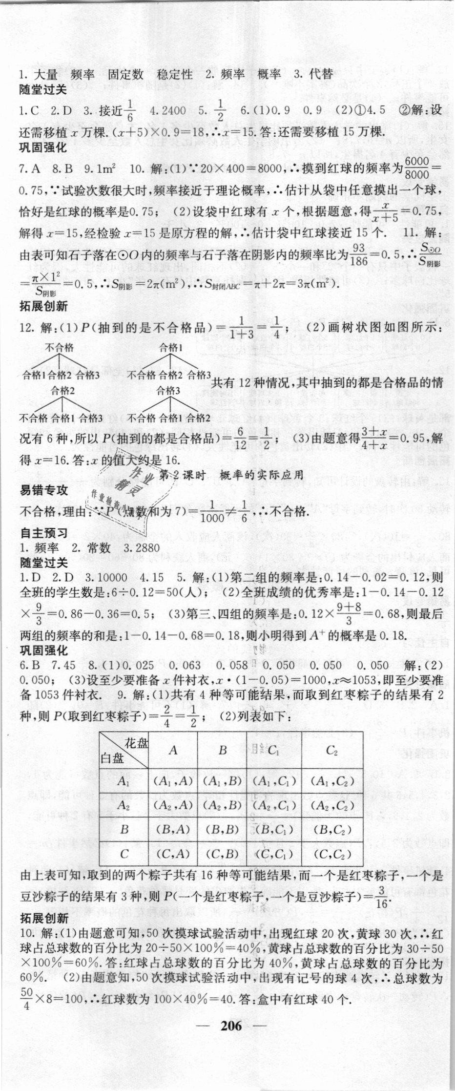 2018年课堂点睛九年级数学上册人教版 第35页