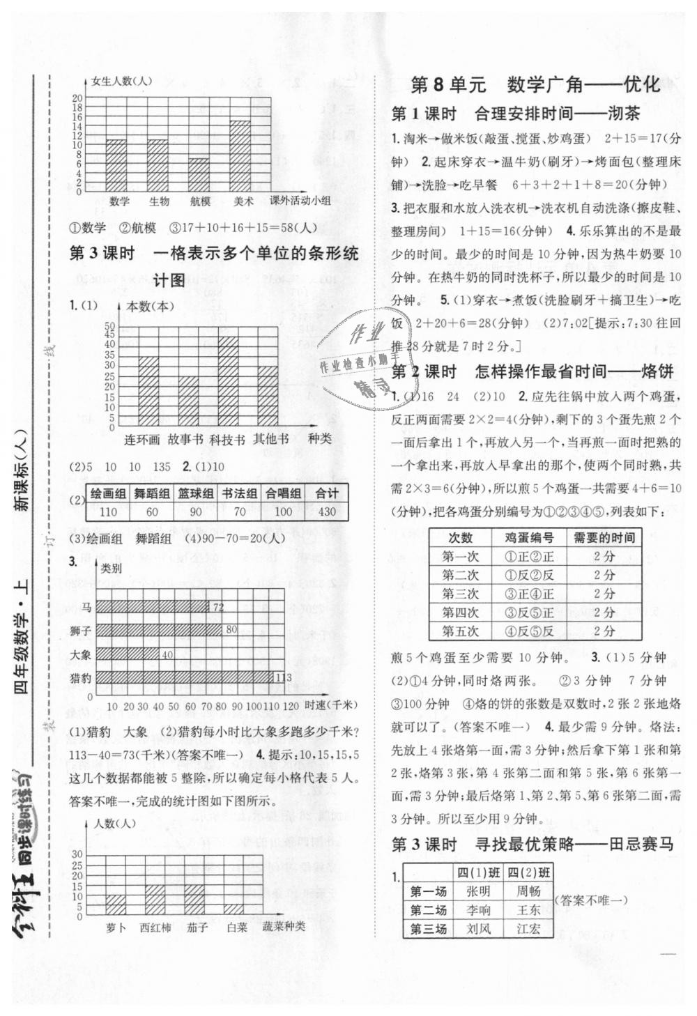 2018年全科王同步課時練習四年級數(shù)學上冊人教版 第9頁