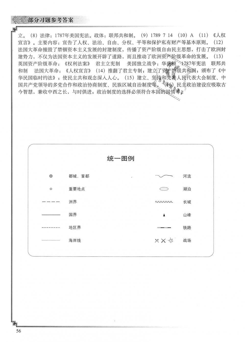 2018年世界歷史填充圖冊九年級上冊人教版中國地圖出版社 第6頁