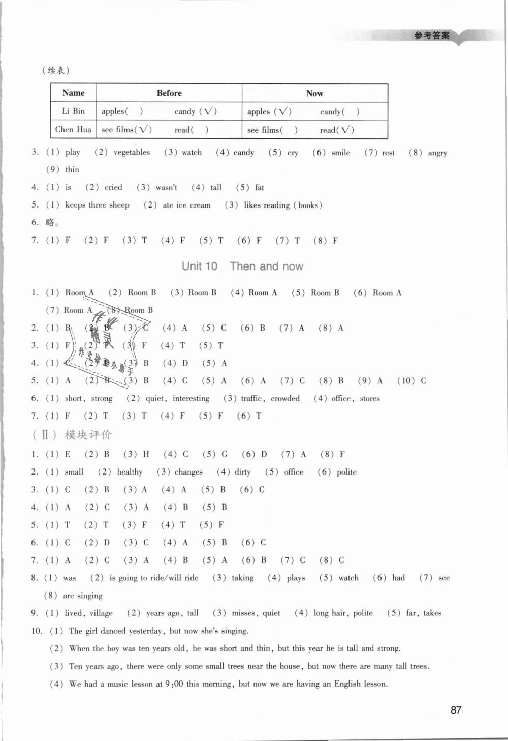 2018年陽光學(xué)業(yè)評(píng)價(jià)六年級(jí)英語上冊(cè)教科版 第8頁