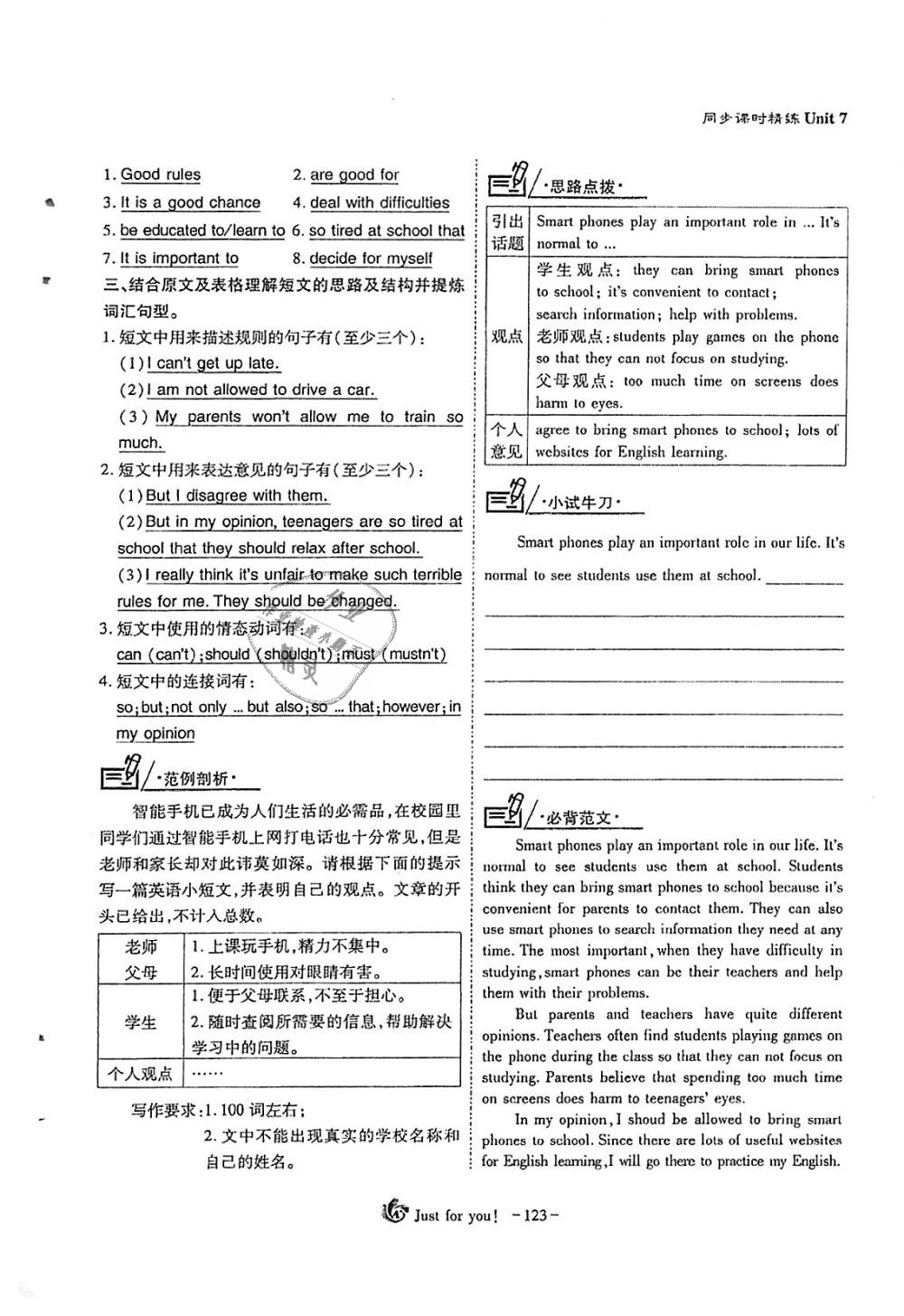 2018年蓉城优课堂给力A加九年级英语全一册人教版 第123页