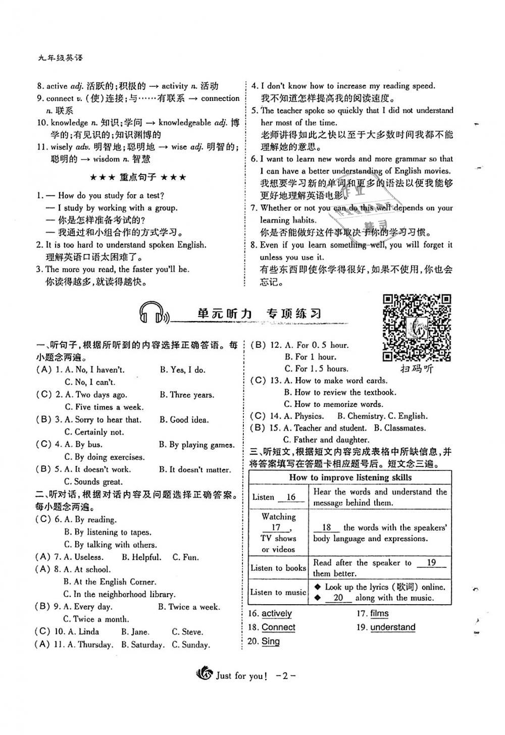 2018年蓉城优课堂给力A加九年级英语全一册人教版 第2页