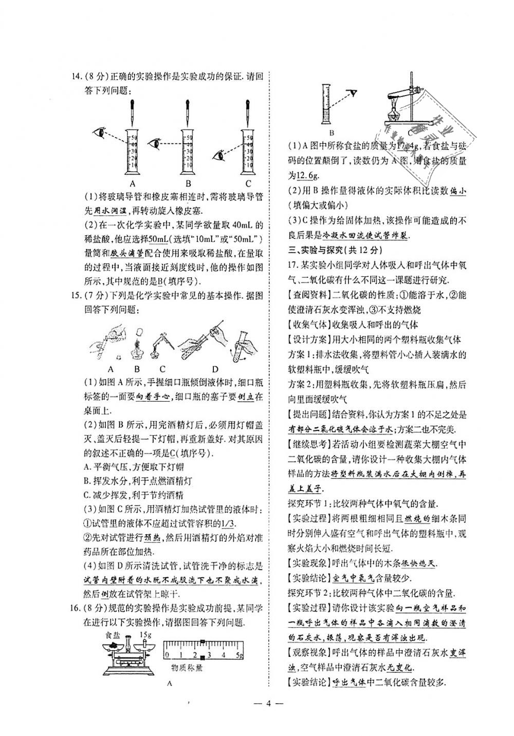 2018年蓉城優(yōu)課堂給力A加九年級(jí)化學(xué)全一冊(cè)人教版 第230頁(yè)