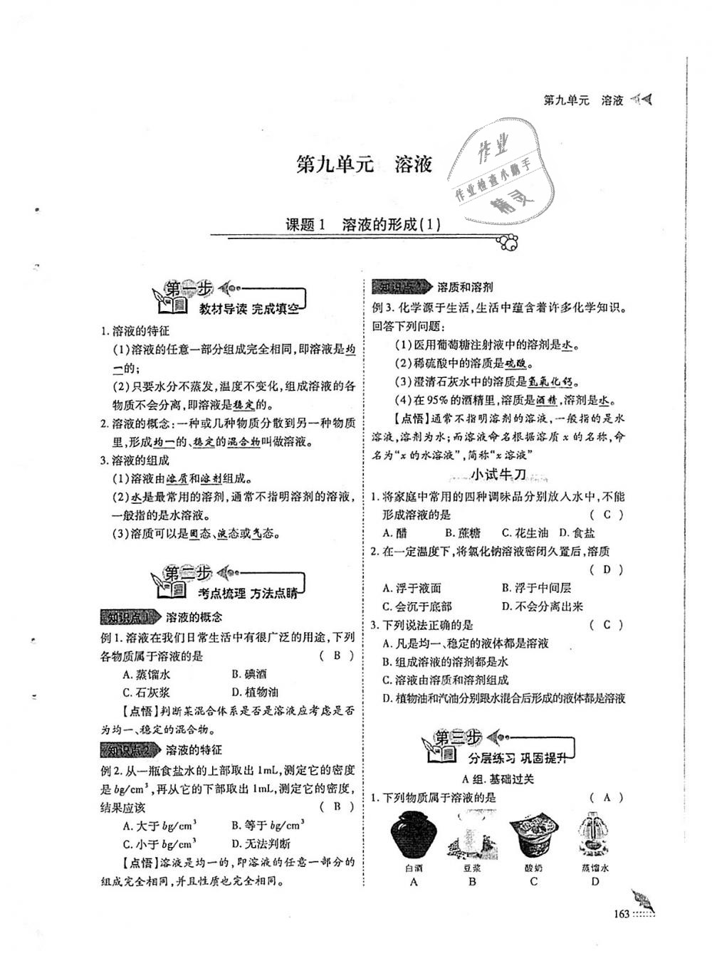 2018年蓉城優(yōu)課堂給力A加九年級(jí)化學(xué)全一冊(cè)人教版 第163頁