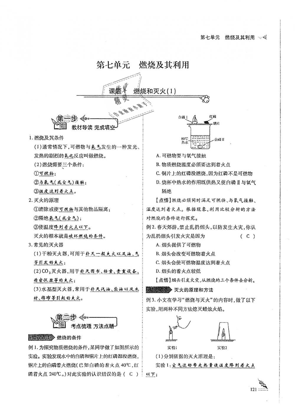 2018年蓉城優(yōu)課堂給力A加九年級化學(xué)全一冊人教版 第121頁