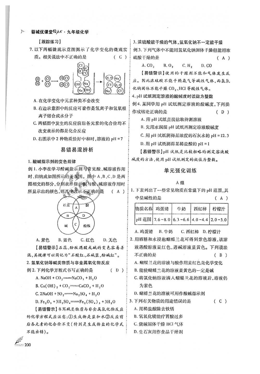 2018年蓉城優(yōu)課堂給力A加九年級化學(xué)全一冊人教版 第200頁