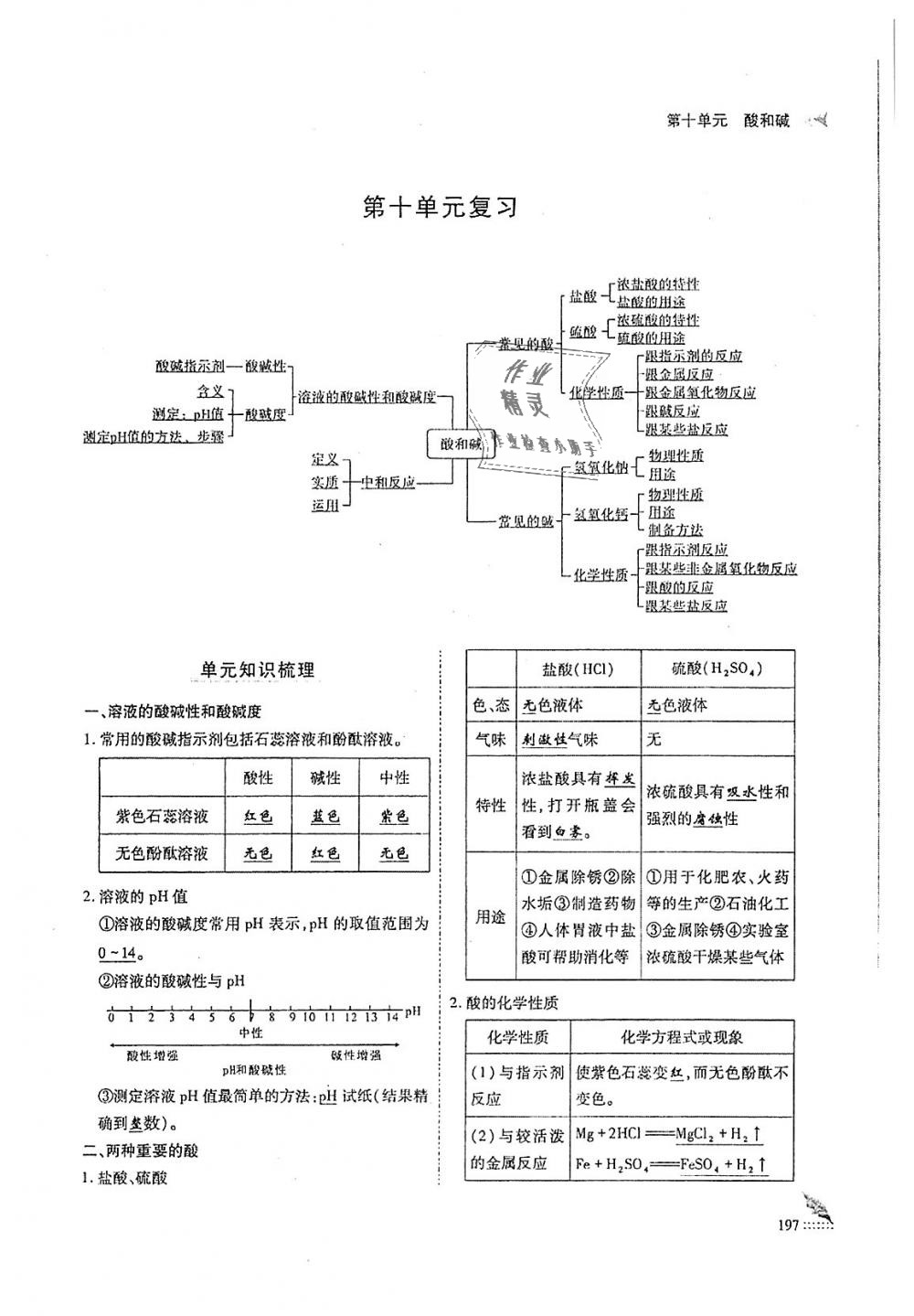 2018年蓉城优课堂给力A加九年级化学全一册人教版 第197页