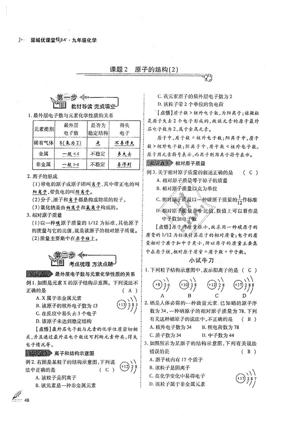 2018年蓉城優(yōu)課堂給力A加九年級化學(xué)全一冊人教版 第48頁