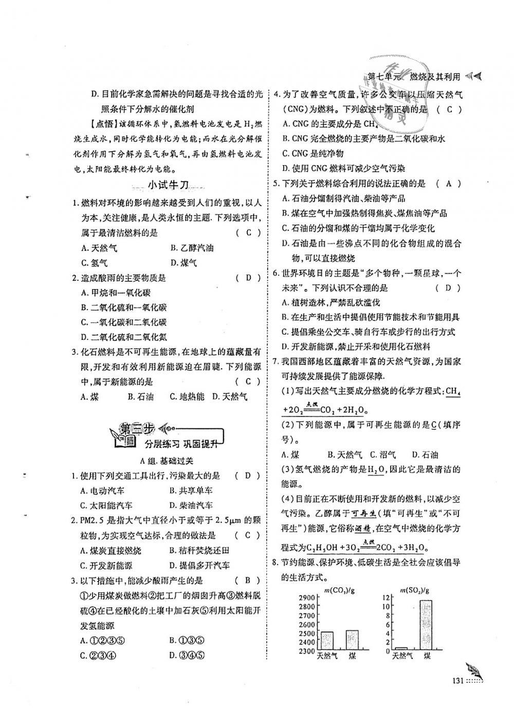 2018年蓉城優(yōu)課堂給力A加九年級化學(xué)全一冊人教版 第131頁