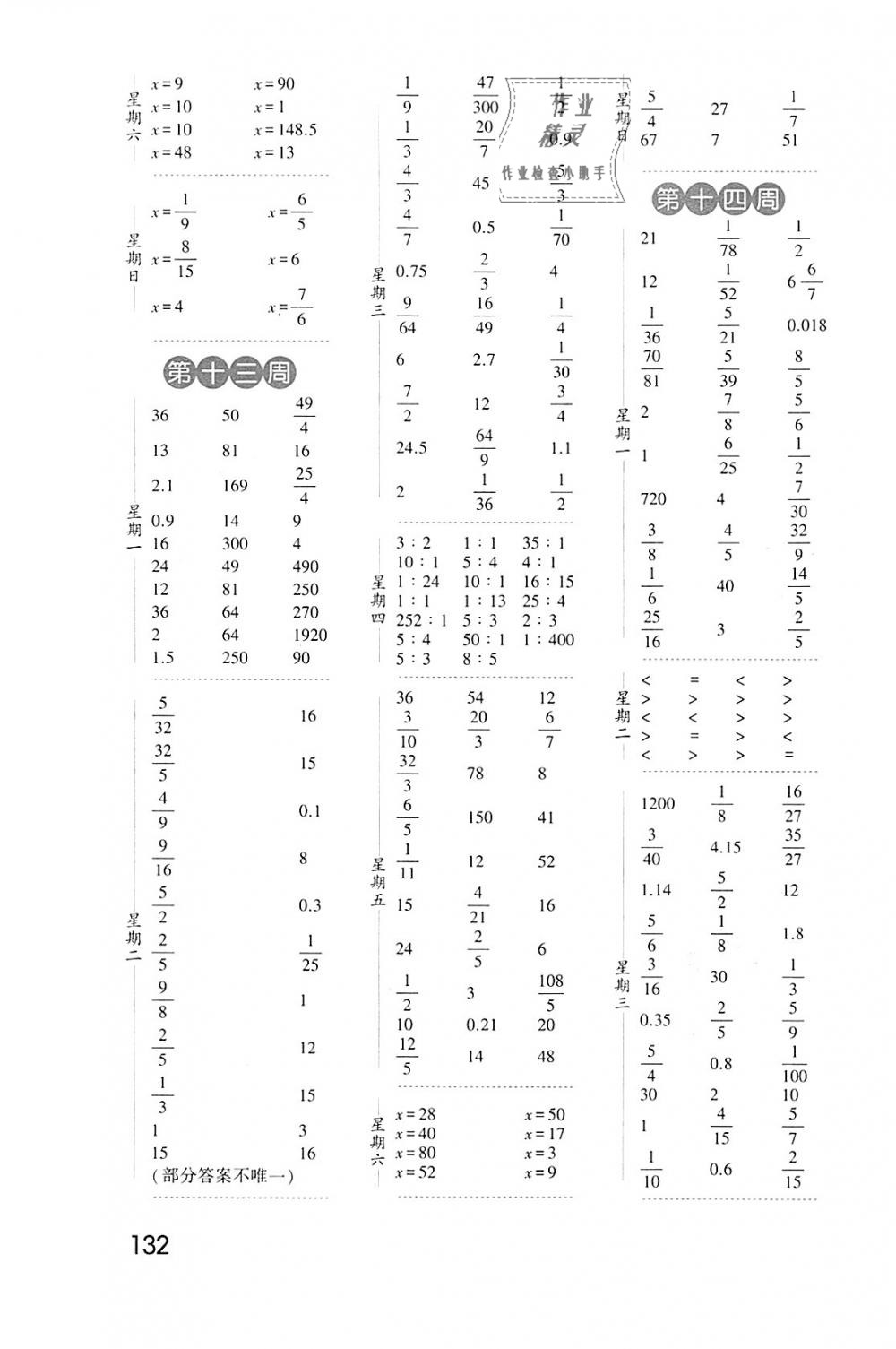 2018年經(jīng)綸學(xué)典口算達(dá)人六年級(jí)數(shù)學(xué)上冊(cè)北師大版 第6頁(yè)