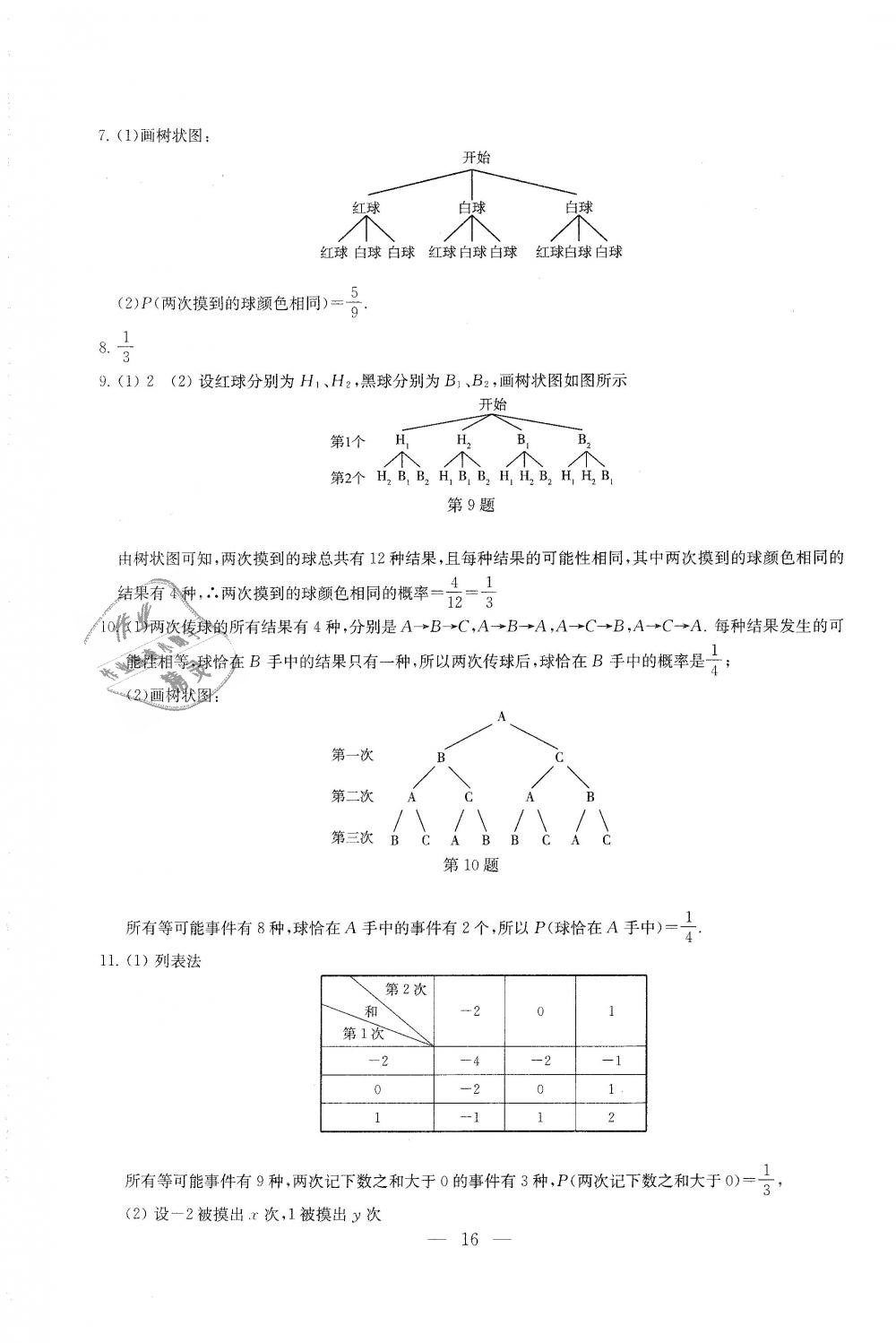 2018年綜合素質學數(shù)學隨堂反饋九年級上冊蘇科版 第16頁