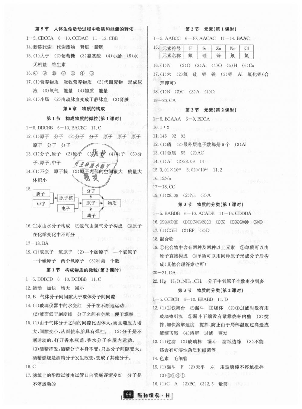 2018年励耘书业励耘新同步八年级科学上册华师大版 第9页