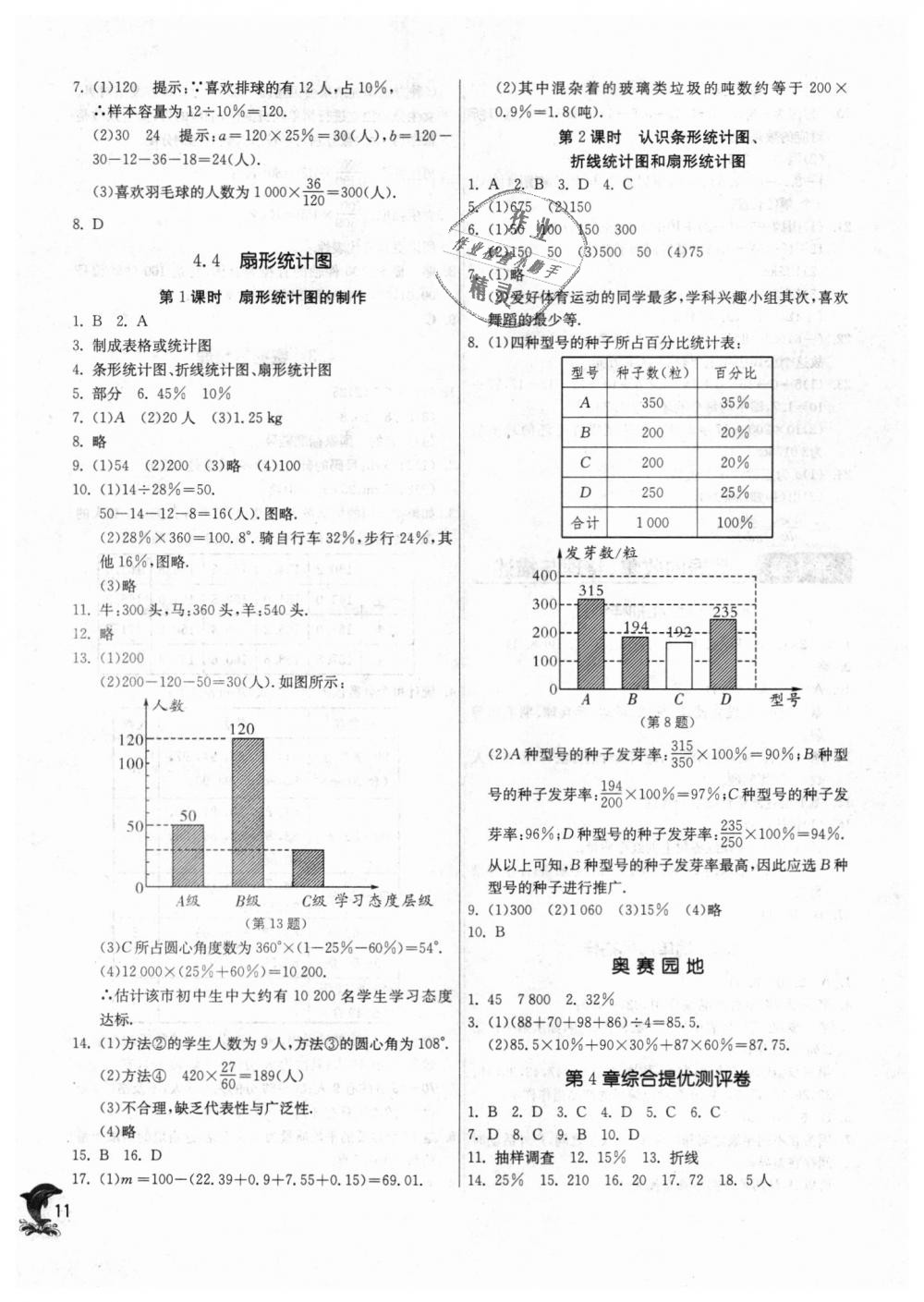 2018年實(shí)驗(yàn)班提優(yōu)訓(xùn)練七年級(jí)數(shù)學(xué)上冊(cè)青島版 第11頁(yè)