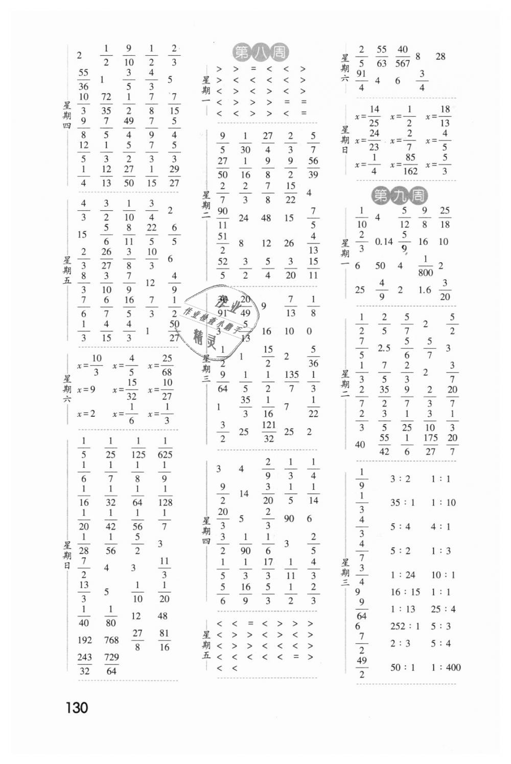 2018年經(jīng)綸學(xué)典口算達(dá)人六年級數(shù)學(xué)上冊江蘇國標(biāo) 第4頁