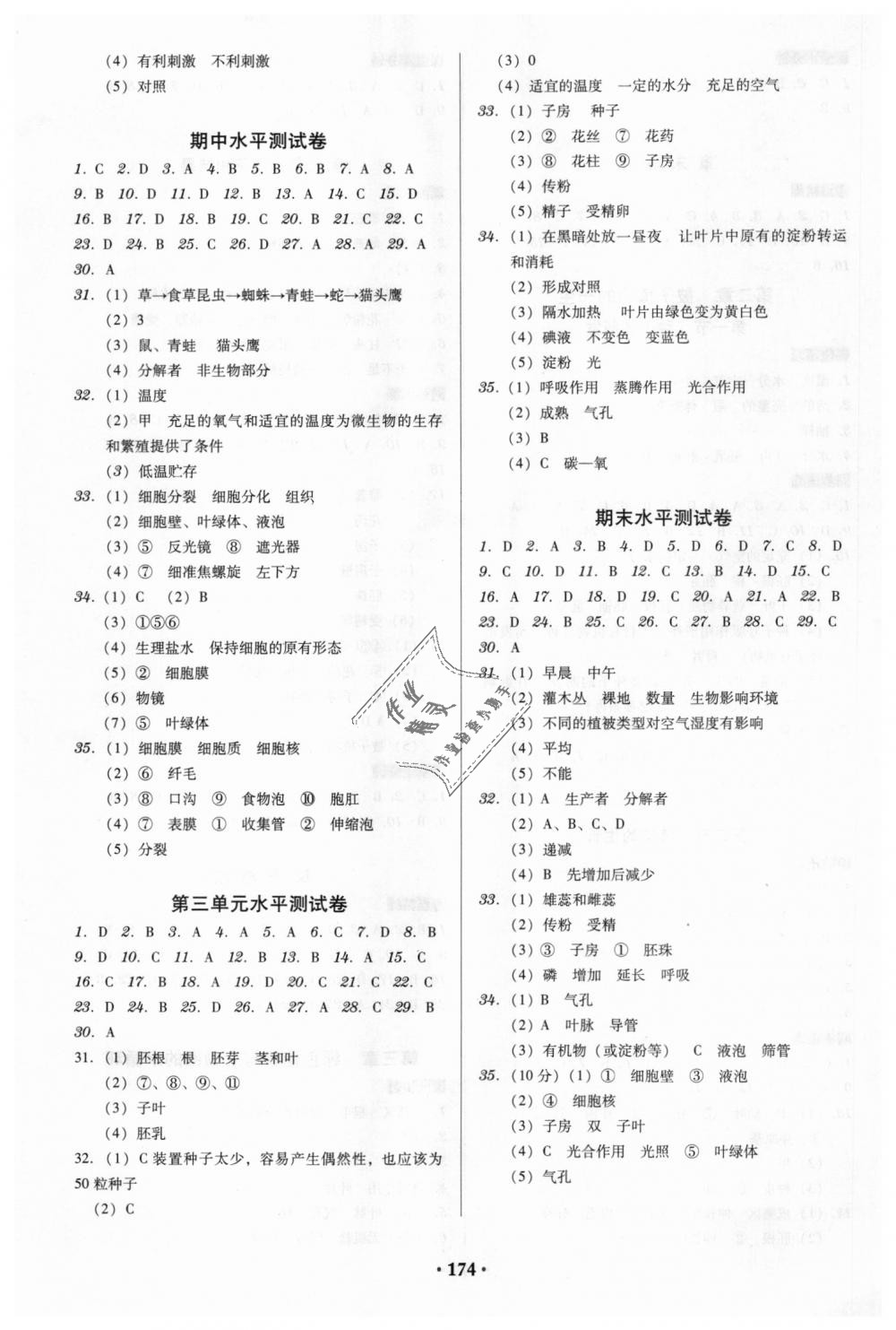 2018年教与学广东学导练七年级生物学上册人教版 第8页