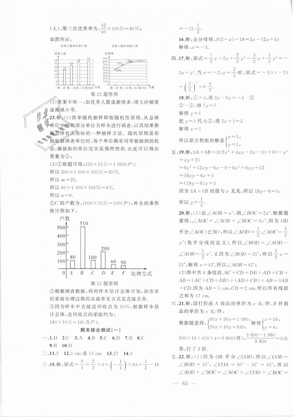 2018年創(chuàng)新課堂創(chuàng)新作業(yè)本七年級數(shù)學(xué)上冊滬科版 第31頁