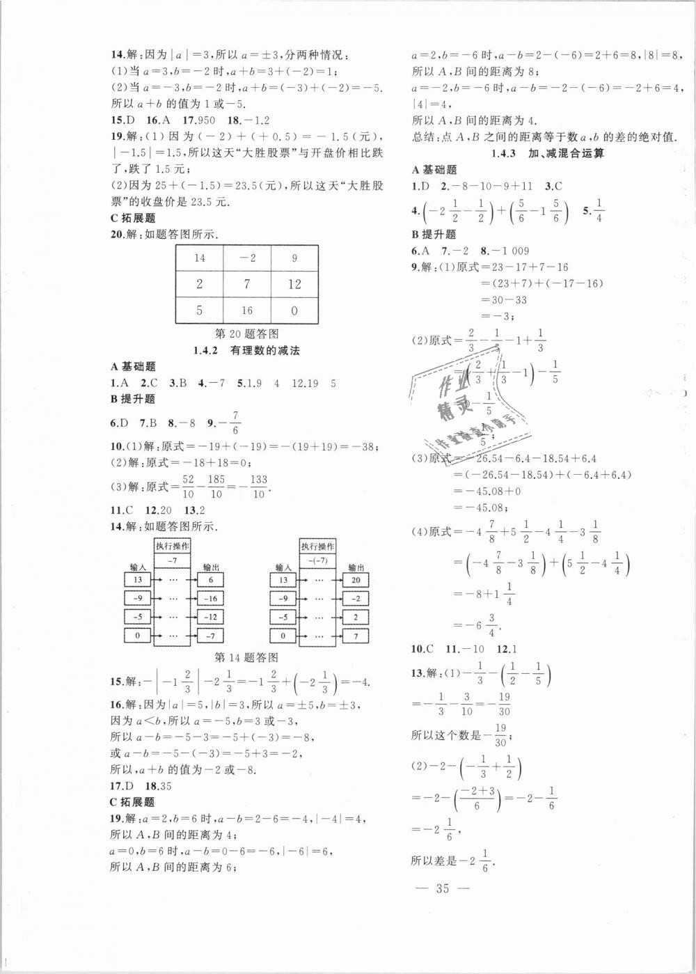 2018年创新课堂创新作业本七年级数学上册沪科版 第3页