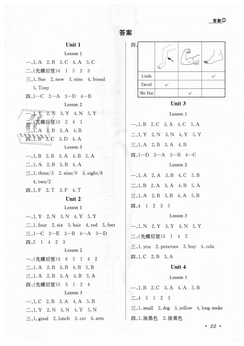 2018年小學(xué)教材全練三年級英語上冊人教新起點(diǎn) 第13頁