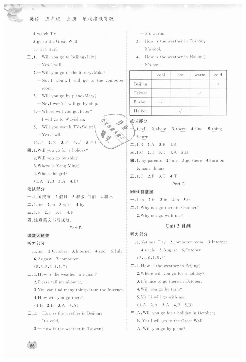 2018年新課程學(xué)習(xí)與測評同步學(xué)習(xí)五年級英語上冊福建教育版 第4頁