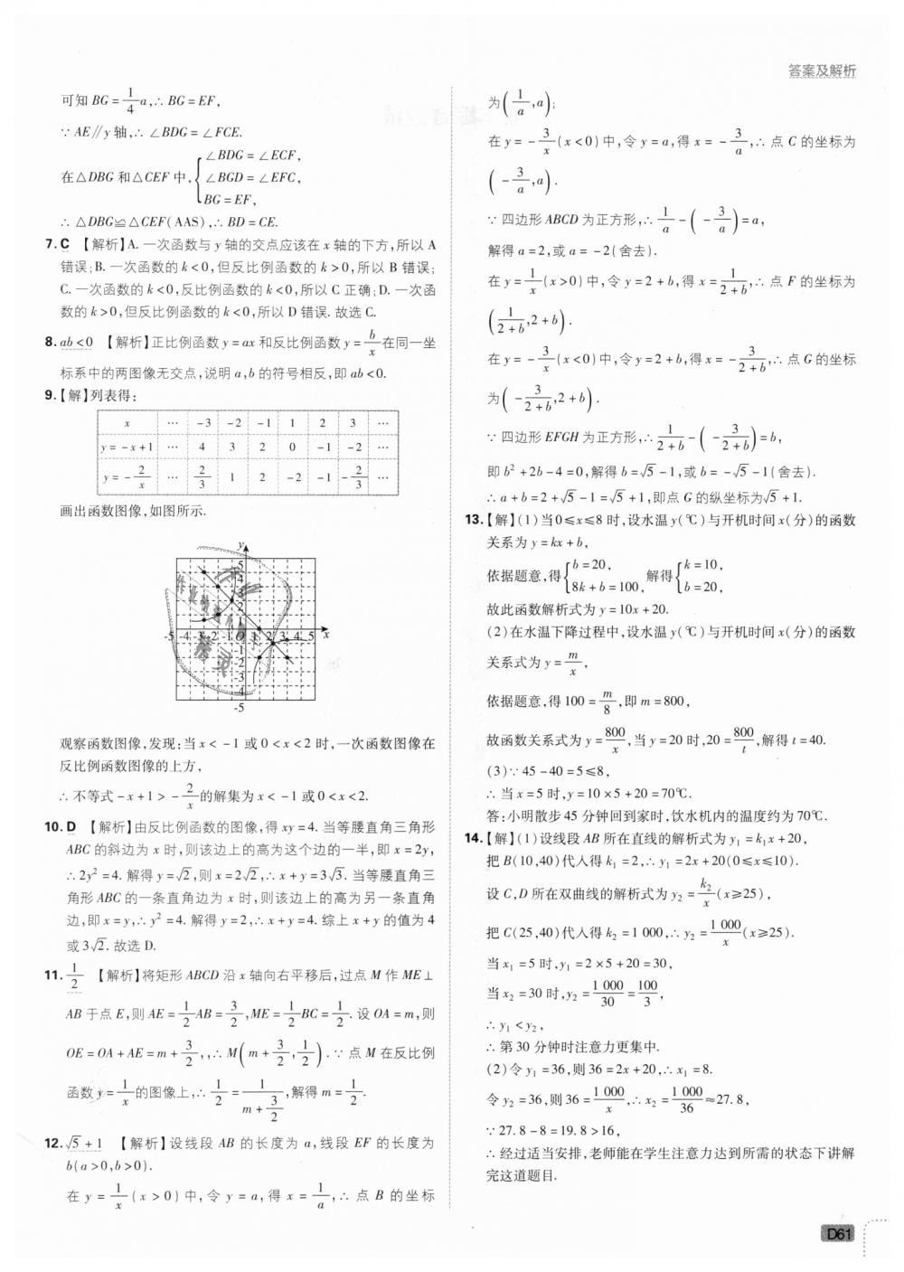 2018年初中必刷題九年級數(shù)學(xué)上冊北師大版 第61頁