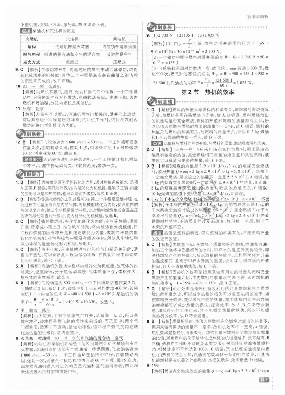 2018年初中必刷題九年級(jí)物理上冊(cè)人教版 第7頁(yè)