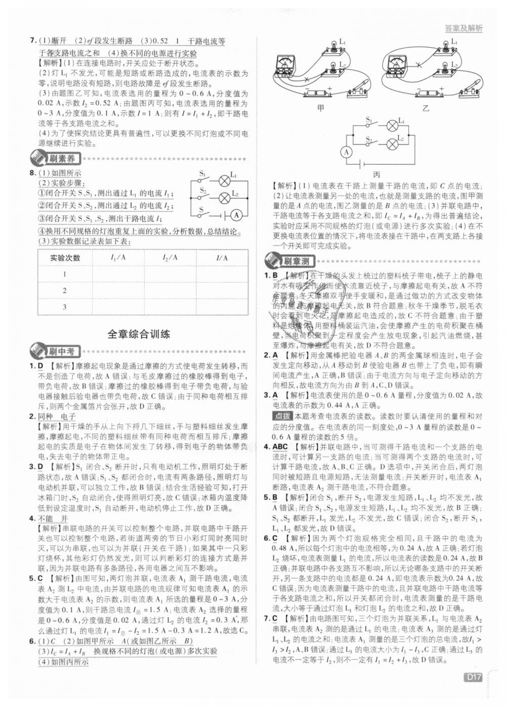 2018年初中必刷題九年級(jí)物理上冊(cè)人教版 第17頁