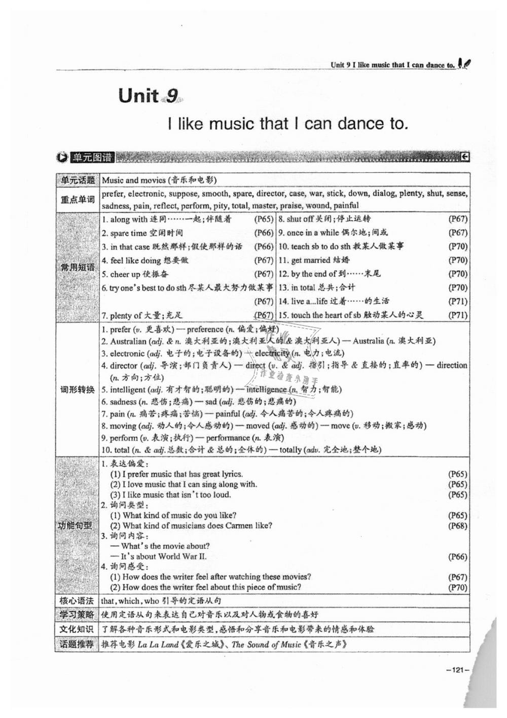 2018年單元導(dǎo)練九年級(jí)英語全一冊人教版 第121頁