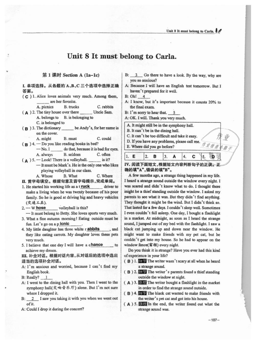 2018年單元導練九年級英語全一冊人教版 第106頁