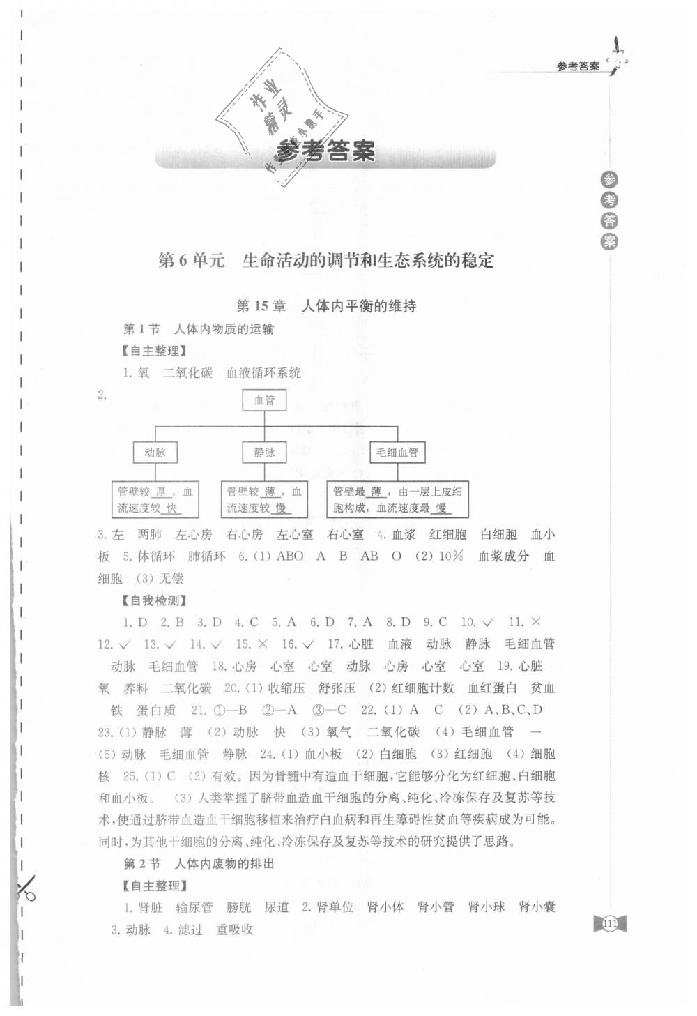 2018年學(xué)習(xí)與評價(jià)八年級生物學(xué)上冊蘇科版江蘇鳳凰教育出版社 第1頁