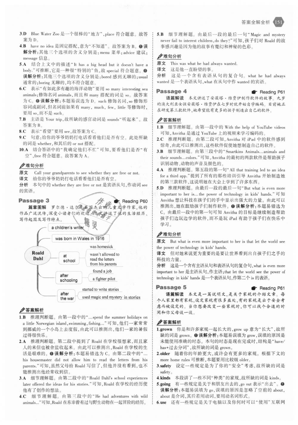 2018年53English八年級(jí)英語(yǔ)完形填空與閱讀理解150加50篇 第17頁(yè)