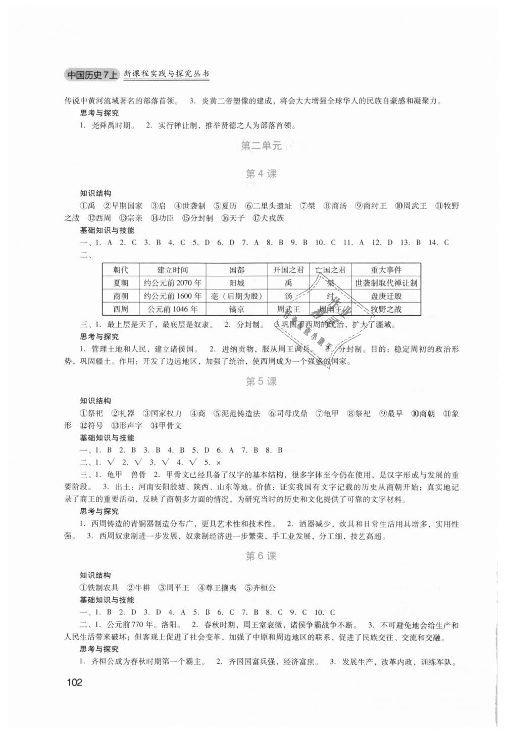 2018年新课程实践与探究丛书七年级中国历史上册人教版 第2页