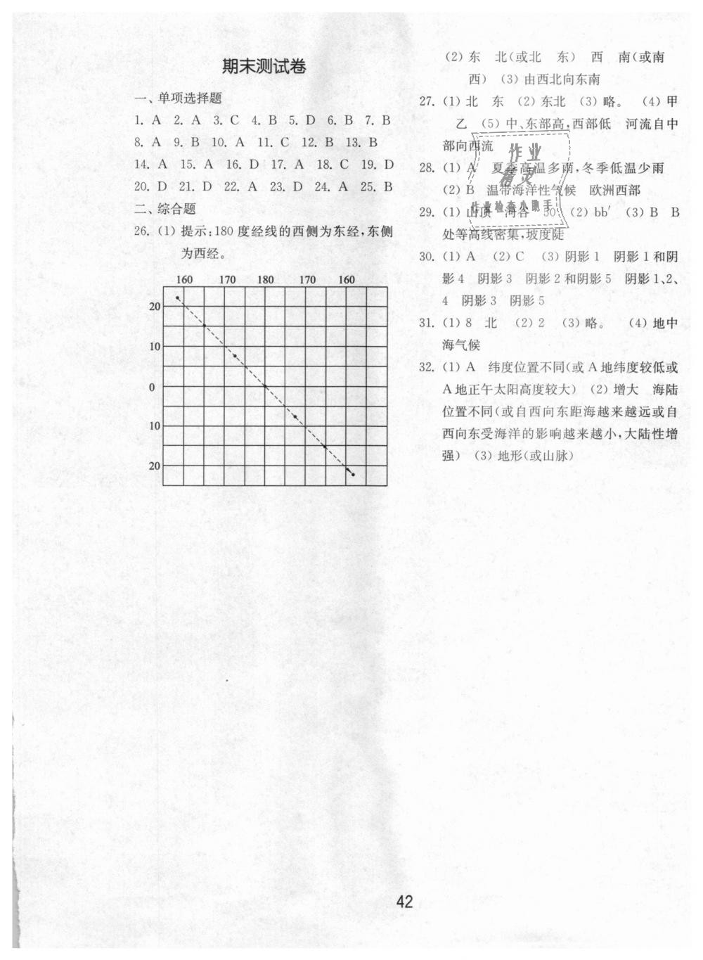 2018年初中基礎(chǔ)訓(xùn)練七年級(jí)地理上冊(cè)湘教版山東教育出版社 第6頁(yè)