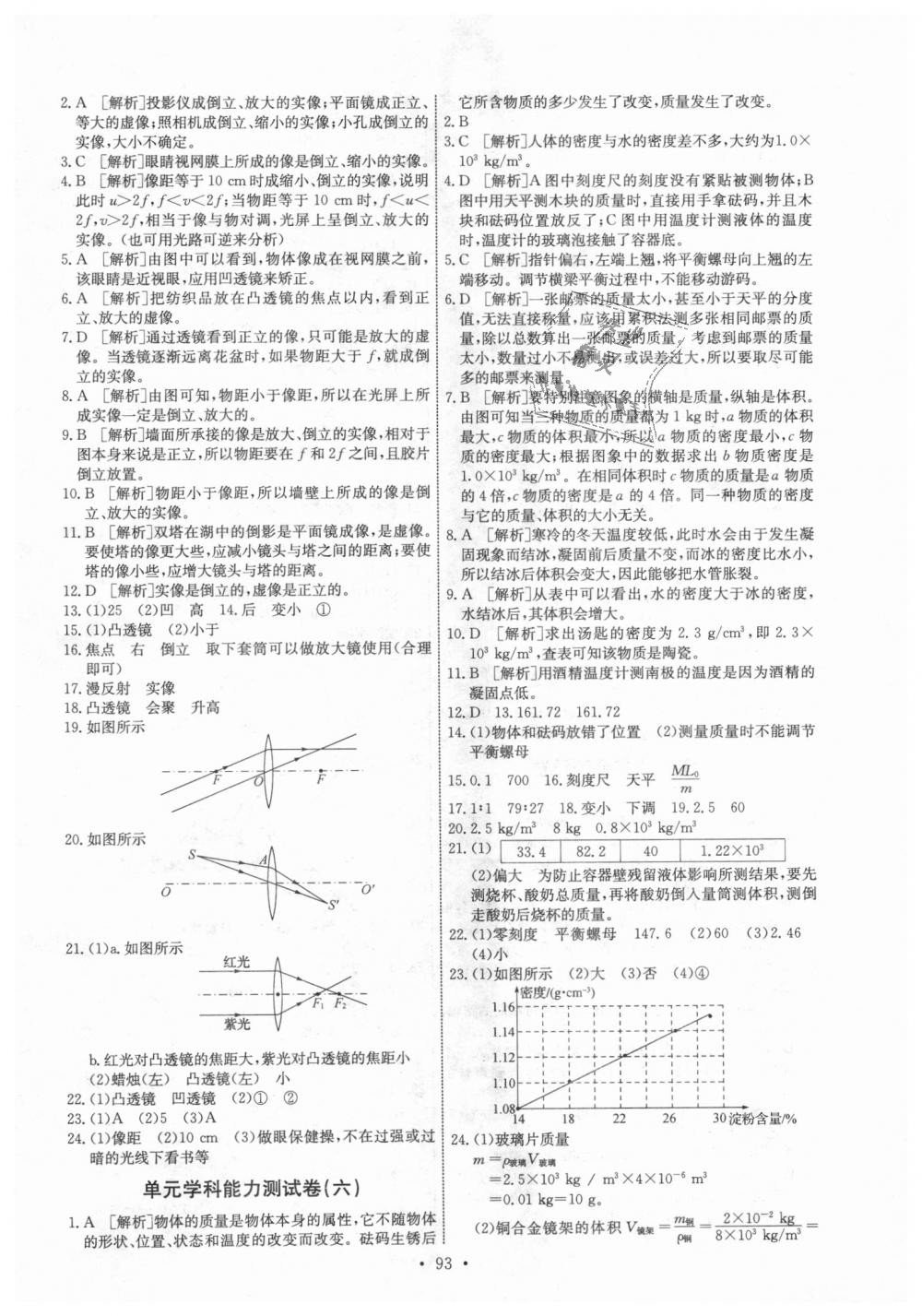 2018年能力培养与测试八年级物理上册人教版 第19页