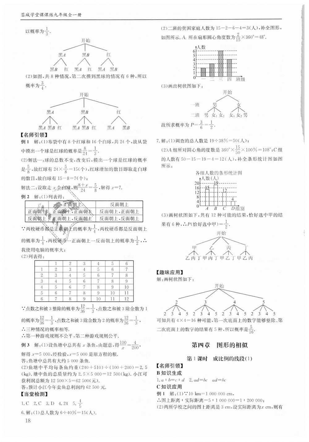 2018年蓉城学堂课课练九年级数学全一册北师大版 第18页