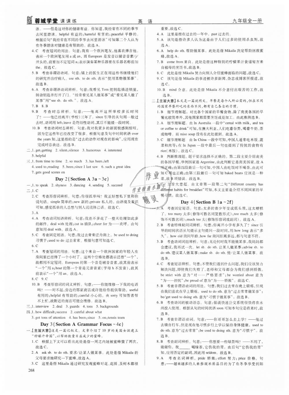 2018年蓉城学堂课课练九年级英语全一册人教版 第22页