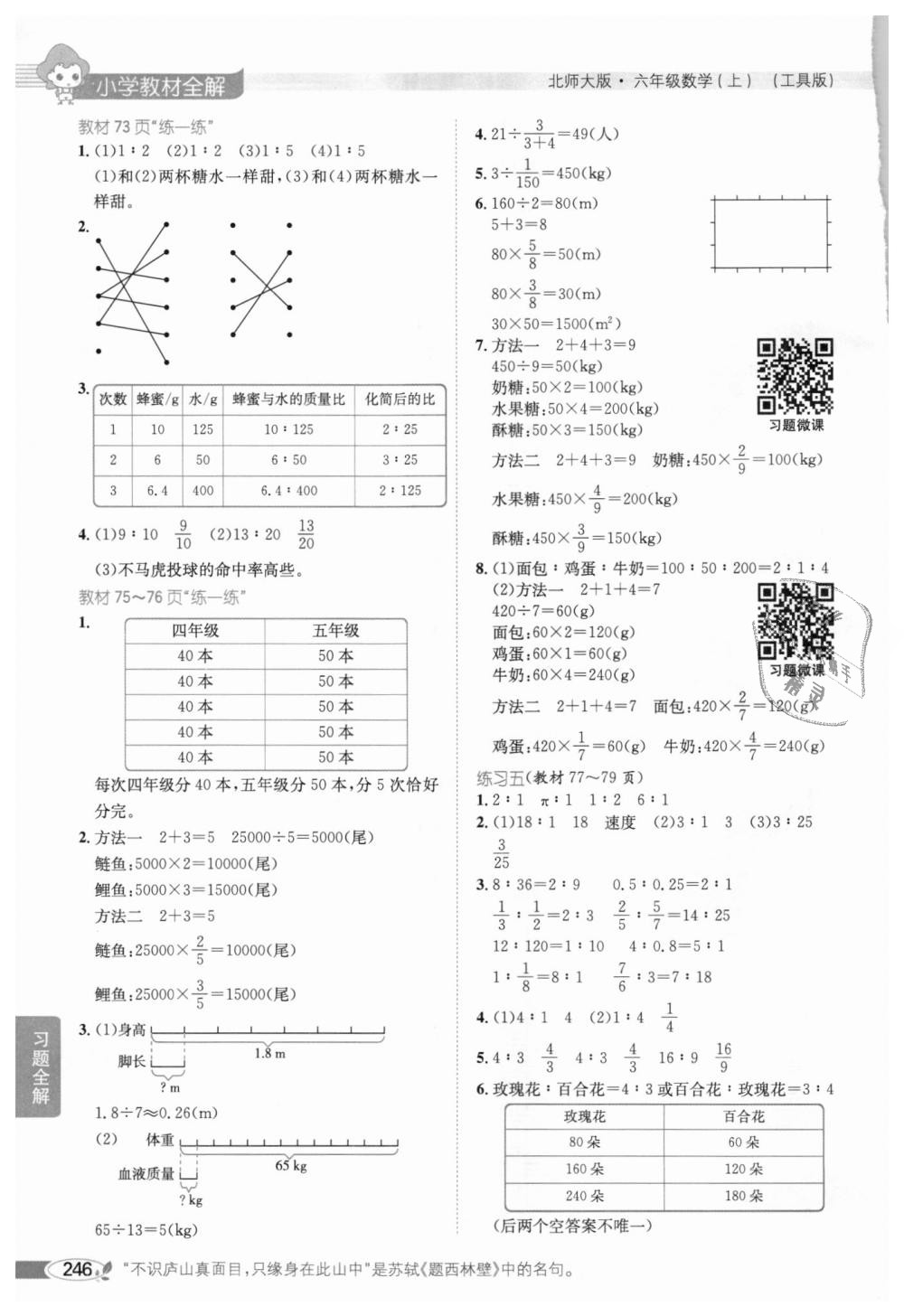 2018年小學(xué)教材全解六年級數(shù)學(xué)上冊北師大版 第23頁