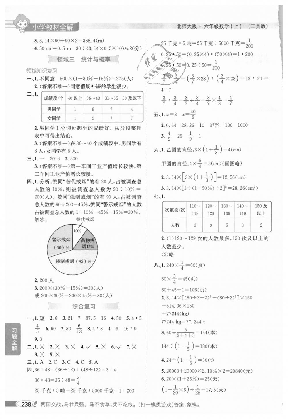 2018年小學(xué)教材全解六年級(jí)數(shù)學(xué)上冊(cè)北師大版 第15頁(yè)