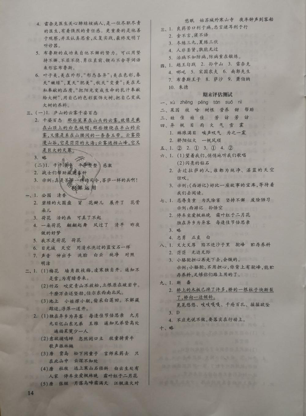 2018年新思維伴你學三年級語文上冊蘇教版 第14頁